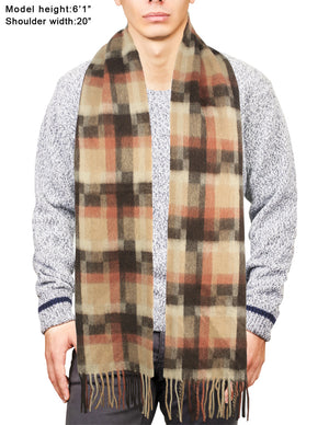 Men's Mosaic Square Wool Blend Scarf