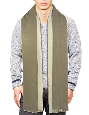 Reversible Solid Dual Color Acrylic Long Scarf