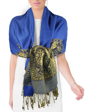 Pashmina Scarf Shawl Indian Motifs