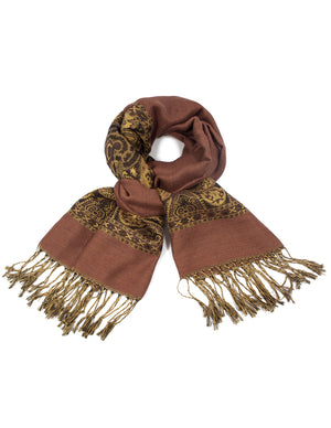 Pashmina Scarf Shawl Indian Motifs