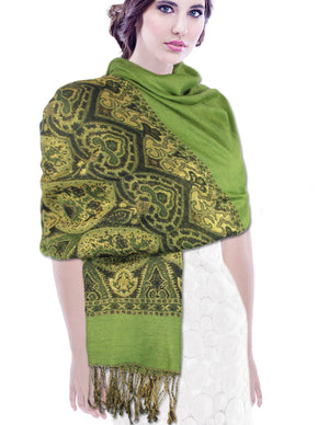 Pashmina Scarf Shawl Indian Motifs