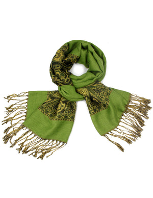 Pashmina Scarf Shawl Indian Motifs