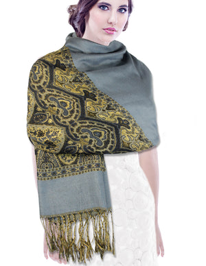 Pashmina Scarf Shawl Indian Motifs