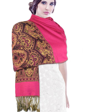 Pashmina Scarf Shawl Indian Motifs