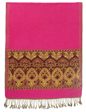 Pashmina Scarf Shawl Indian Motifs