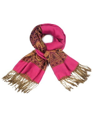 Pashmina Scarf Shawl Indian Motifs