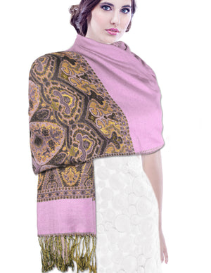 Pashmina Scarf Shawl Indian Motifs