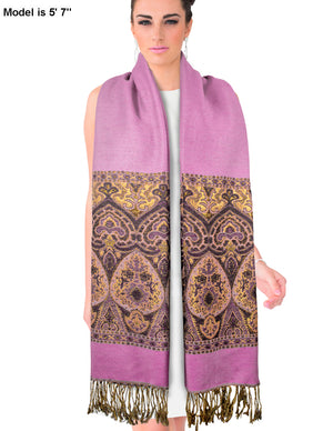 Pashmina Scarf Shawl Indian Motifs