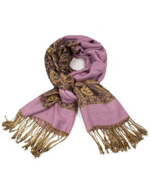 Pashmina Scarf Shawl Indian Motifs