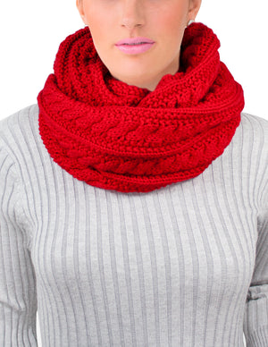 Thick Winter Cable Knit Infinity Scarf