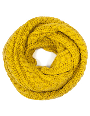 Thick Winter Cable Knit Infinity Scarf