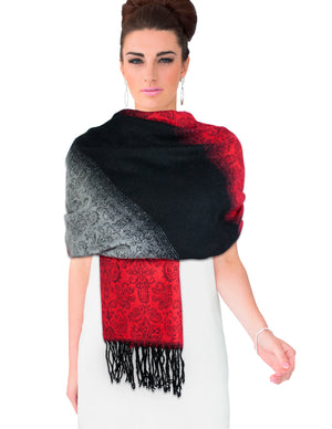 Scarf Shawl Gradient Color Motif