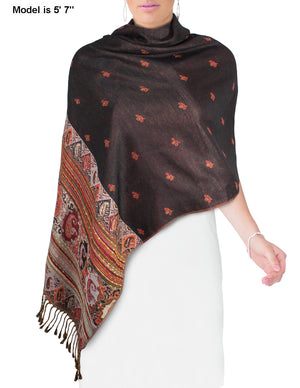 Rayon Scarf Shawl Bohemian Tulip Print