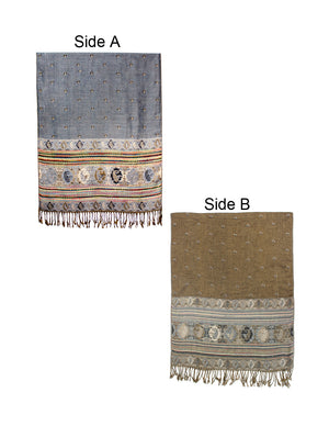 Rayon Scarf Shawl Bohemian Tulip Print