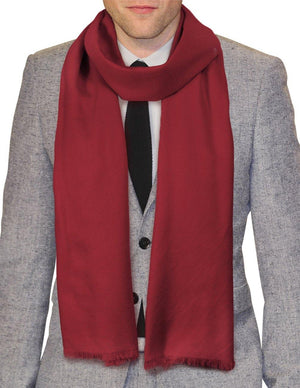 100% Cashmere Solid Color Scarfs Wraps and Shawls - Dahlia