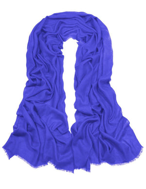 100% Cashmere Solid Color Scarfs Wraps and Shawls - Dahlia