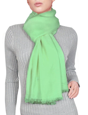 100% Cashmere Solid Color Scarfs Wraps and Shawls - Dahlia