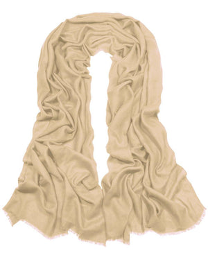 100% Cashmere Solid Color Scarfs Wraps and Shawls - Dahlia