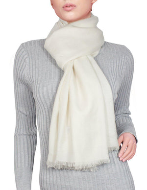 100% Cashmere Solid Color Scarfs Wraps and Shawls - Dahlia