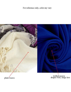 100% Cashmere Solid Color Scarfs Wraps and Shawls - Dahlia