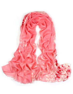 100% Wool Scarfs Wraps and Shawls Winter Jasmine - Dahlia