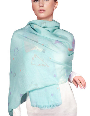 100% Wool Scarfs Wraps and Shawls Merry Christmas - Dahlia