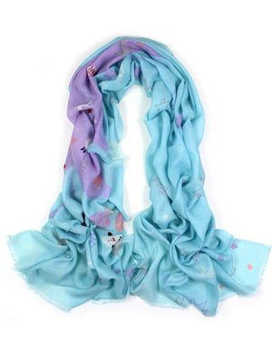 100% Wool Scarfs Wraps and Shawls Merry Christmas - Dahlia