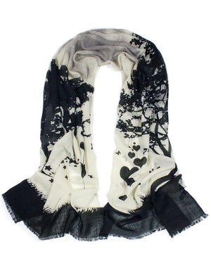 100% Wool Scarfs Wraps and Shawls Love Tree - Dahlia