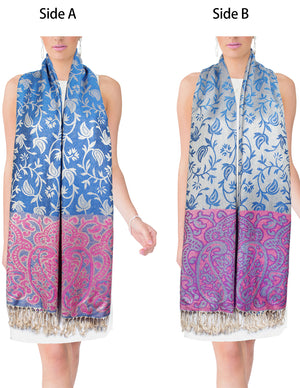 Rayon Scarf Shawl Leaf Vine