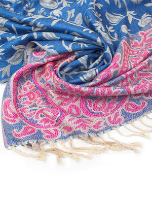 Rayon Scarf Shawl Leaf Vine