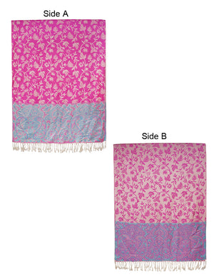 Rayon Scarf Shawl Leaf Vine