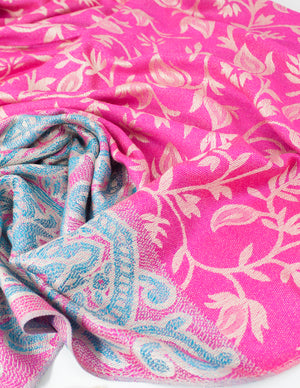 Rayon Scarf Shawl Leaf Vine