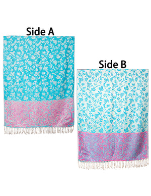 Rayon Scarf Shawl Leaf Vine