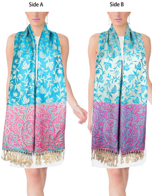 Rayon Scarf Shawl Leaf Vine