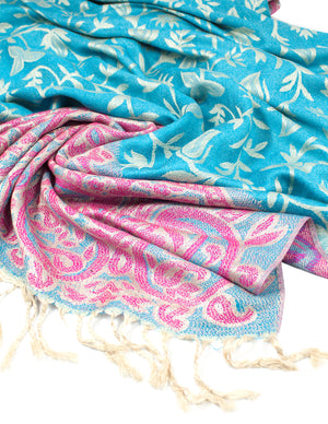 Rayon Scarf Shawl Leaf Vine