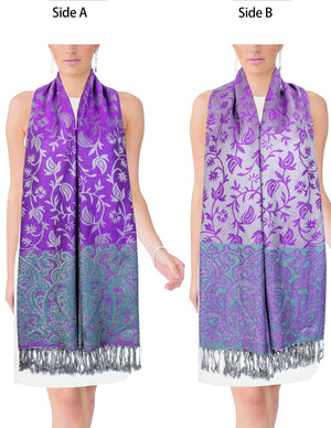 Rayon Scarf Shawl Leaf Vine