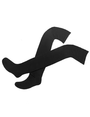 [product type] | Dahlia Women's Thigh High Sock - Black Bottom | Dahlia