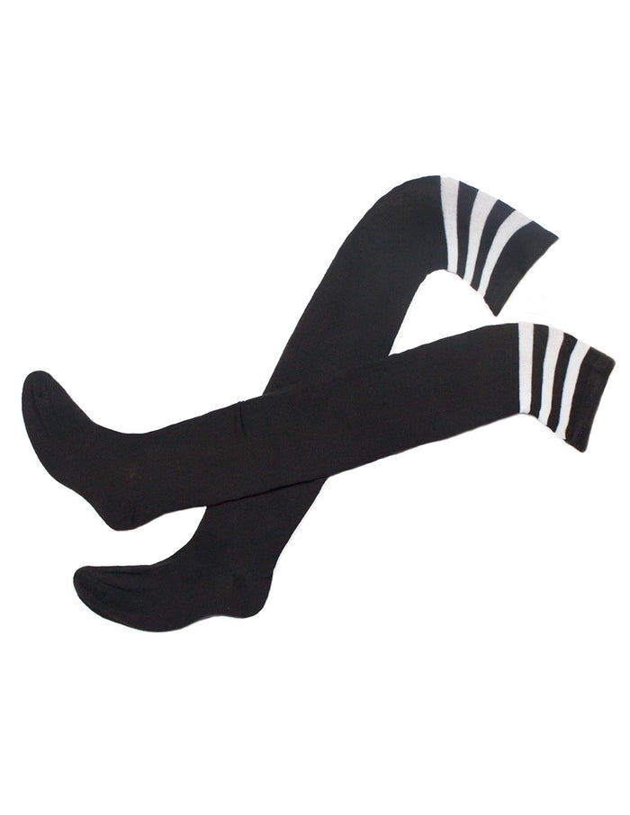 Dahlia Women's Thigh High Sock - Black Bottom