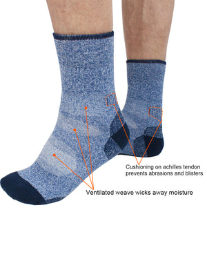 [product type] | Dahlia Cushioned Cotton Mens Socks/Athletic/Running Socks/Crew Socks 3 Pack | Dahlia