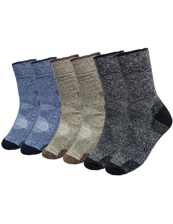 Dahlia Cushioned Cotton Mens Socks/Athletic/Running Socks/Crew Socks 3 Pack