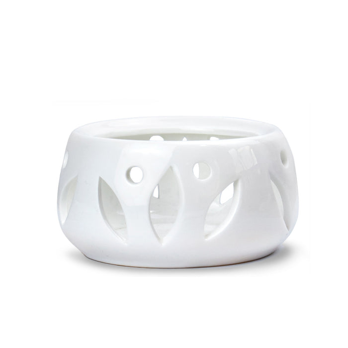 Dahlia White Ceramic Teapot Warmer 质选白瓷/玻璃花茶壶加热器煮茶器底座暖茶器 pre-sale预计3.31-4.10