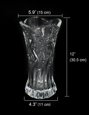 [product type] | Dahlia Orchid Breeze Glass Vase Decorative for Home, Wedding, Christmas | Dahlia