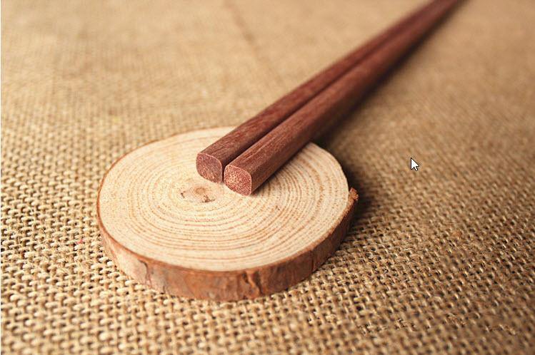 Wood Chopsticks 25cm Set (10 Pairs) 红檀木筷10双– Dahlia